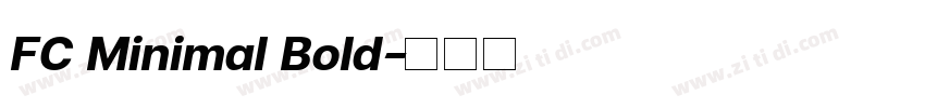 FC Minimal Bold字体转换